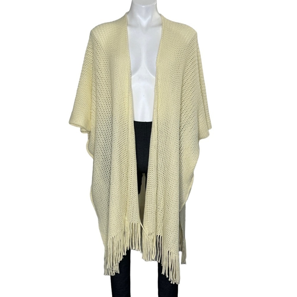 Steve Madden Cream Open Cardigan One Size - image 2